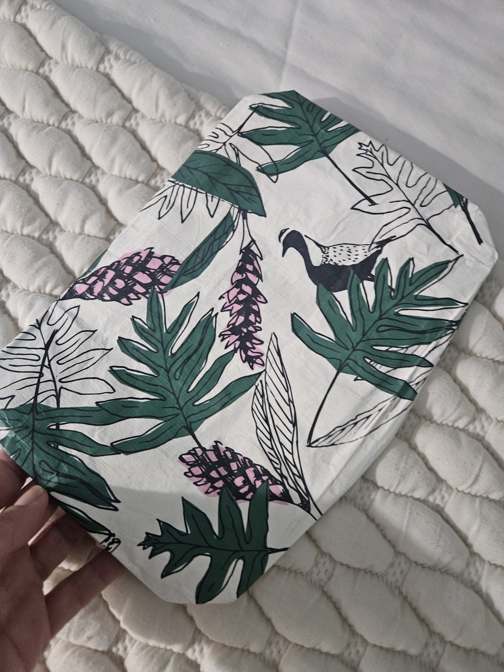Aloha Tropical Print Cosmetic Pouch - Picture 3 of 4